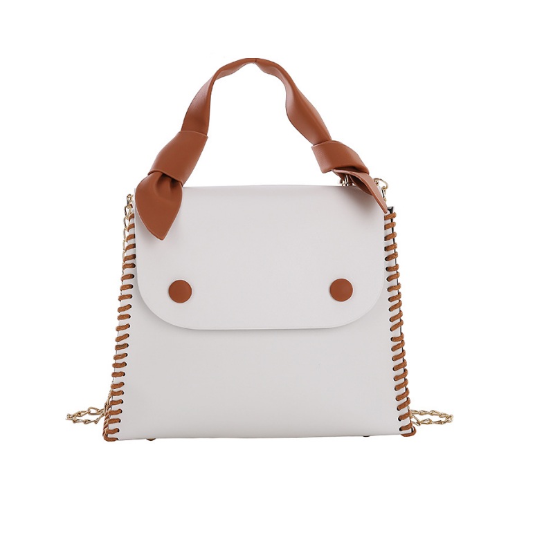 Cream PU Leather Lady Handbag